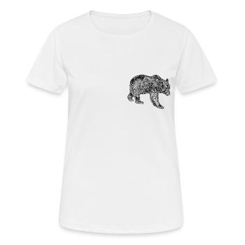 porter - T-shirt respirant Femme - blanc - Devant - AI Model Female 172 dark (172cm)