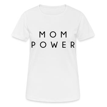 Fête des Mères. Fête des mères cadeau - T-shirt respirant Femme - blanc - Devant - AI Model Female 172 dark (172cm)