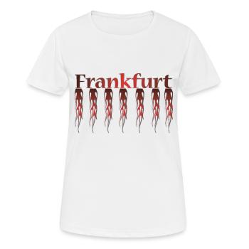 Francfort T-shirt - T-shirt respirant Femme - blanc - Devant - AI Model Female 172 dark (172cm)