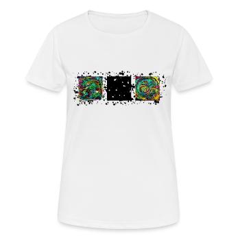Square, rectangle, frame - Women's Breathable T-Shirt - white - Front - AI Model Female 172 dark (172cm)