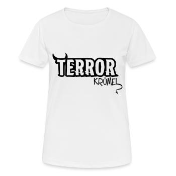 miettes de terreur - T-shirt respirant Femme - blanc - Devant - AI Model Female 172 dark (172cm)