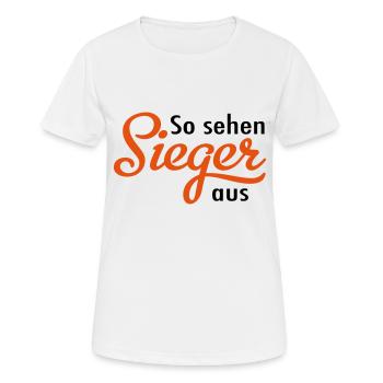 Gagnant - T-shirt respirant Femme - blanc - Devant - AI Model Female 172 dark (172cm)