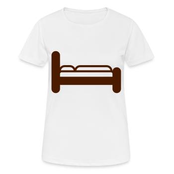 Bed - Women's Breathable T-Shirt - white - Front - AI Model Female 172 dark (172cm)