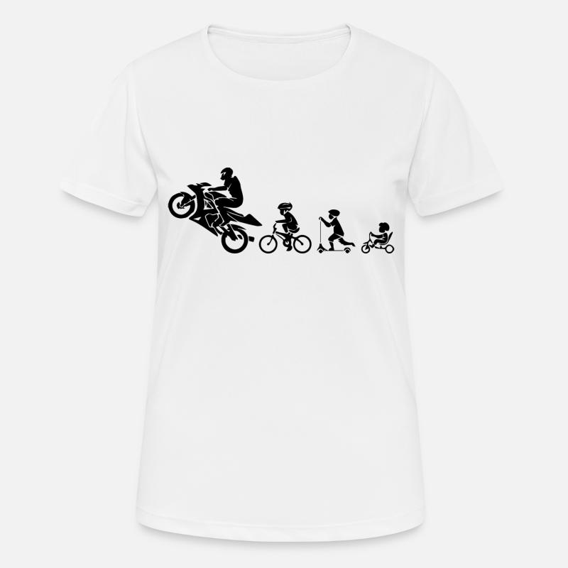 motorcycle - Women's Breathable T-Shirt - white