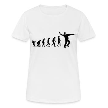 En avant marche !!! - T-shirt respirant Femme - blanc - Devant - AI Model Female 172 dark (172cm)