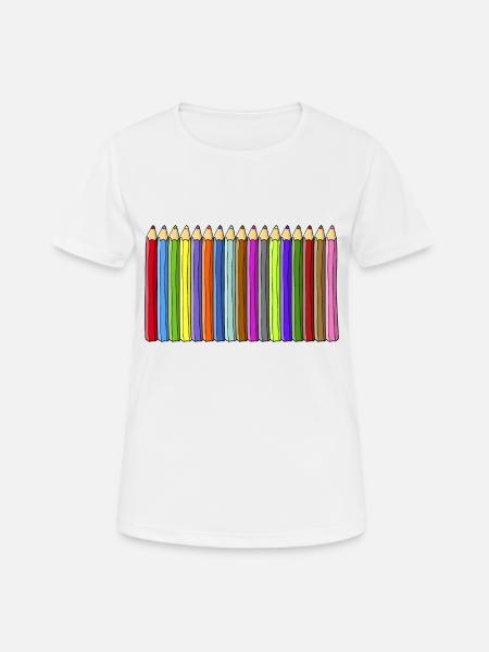pencils - Women's Breathable T-Shirt - white
