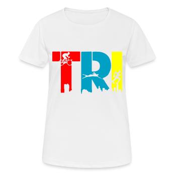 Triathlon - T-shirt respirant Femme - blanc - Devant - AI Model Female 172 dark (172cm)