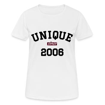 uni2006 - Women's Breathable T-Shirt - white - Front - AI Model Female 172 dark (172cm)