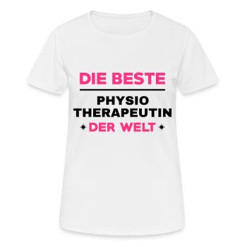 Krankengymnast / Krankengymnastin / Physio / - Frauen T-Shirt atmungsaktiv - Weiß - Vorne - AI Model Female 172 dark (172cm)