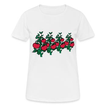 tomates légume - T-shirt respirant Femme - blanc - Devant - AI Model Female 172 dark (172cm)