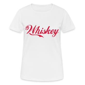 Whisky Coca Kola Cola logo police alcool whisky - T-shirt respirant Femme - blanc - Devant - AI Model Female 172 dark (172cm)