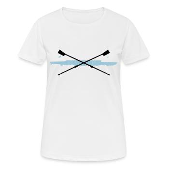 Rowing, Aviron - T-shirt respirant Femme - blanc - Devant - AI Model Female 172 dark (172cm)