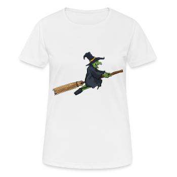 sorcière - T-shirt respirant Femme - blanc - Devant - AI Model Female 172 dark (172cm)