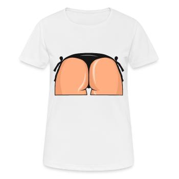 sexy bikini mädchen frau - Frauen T-Shirt atmungsaktiv - Weiß - Vorne - AI Model Female 172 dark (172cm)