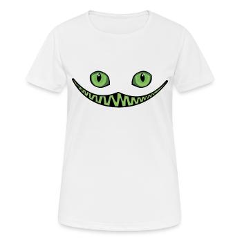 Halloween grinsen - Frauen T-Shirt atmungsaktiv - Weiß - Vorne - AI Model Female 172 dark (172cm)