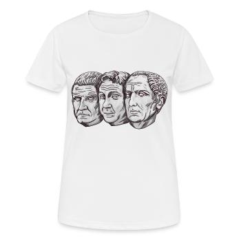 Triumvirat César Pompeius Crassus - T-shirt respirant Femme - blanc - Devant - AI Model Female 172 dark (172cm)