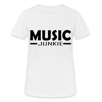Rock and Roll Rock Music - Frauen T-Shirt atmungsaktiv - Weiß - Vorne - AI Model Female 172 dark (172cm)