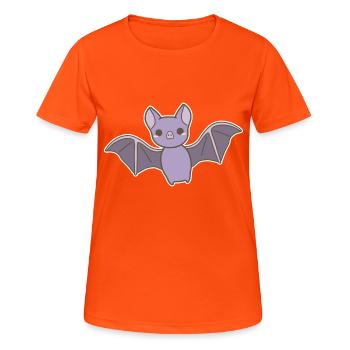 Chauve-souris - T-shirt respirant Femme - orange néon - Devant - AI Model Female 172 dark (172cm)