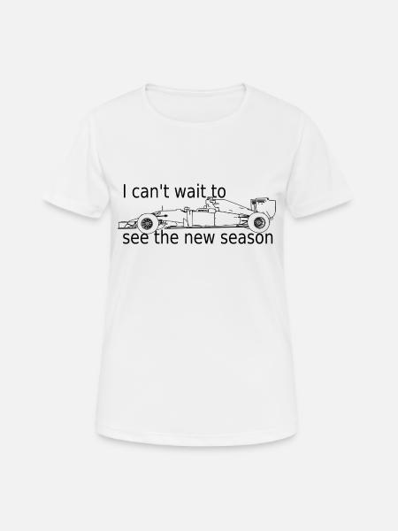 J’ai hâte de voir la nouvelle saison - T-shirt respirant Femme - blanc