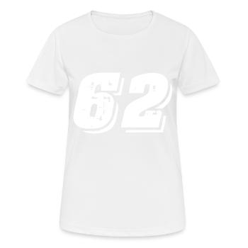 Symbole numérique 62 - T-shirt respirant Femme - blanc - Devant - AI Model Female 172 dark (172cm)
