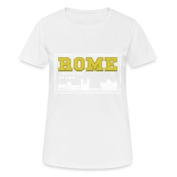 Rome Rome Italy City Skyline Home Love - Women's Breathable T-Shirt - white - Front - AI Model Female 172 dark (172cm)