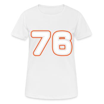 Symbole numérique 76 - T-shirt respirant Femme - blanc - Devant - AI Model Female 172 dark (172cm)