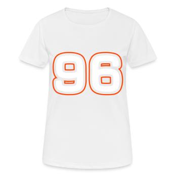 Symbole numérique 96 - T-shirt respirant Femme - blanc - Devant - AI Model Female 172 dark (172cm)