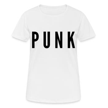 Punk - Frauen T-Shirt atmungsaktiv - Weiß - Vorne - AI Model Female 172 dark (172cm)