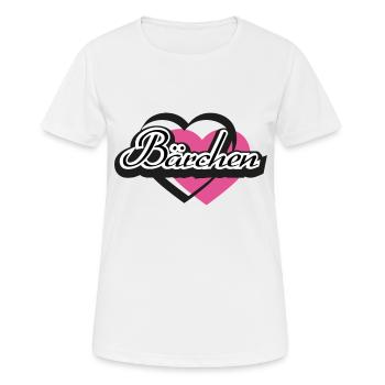 Kosename Bärchen Herz - Frauen T-Shirt atmungsaktiv - Weiß - Vorne - AI Model Female 172 dark (172cm)