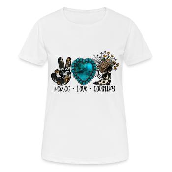 Musique country Rural Landei Country Musicien Maman - T-shirt respirant Femme - blanc - Devant - AI Model Female 172 dark (172cm)