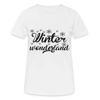 Winter Wonderland - Women's Breathable T-Shirt - white - Front - AI Model Female 172 dark (172cm)