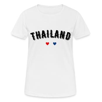 Thaïlande - T-shirt respirant Femme - blanc - Devant - AI Model Female 172 dark (172cm)