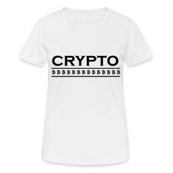 Bitcoin Trading Crypto Stocks - T-shirt respirant Femme - blanc - Devant - AI Model Female 172 dark (172cm)