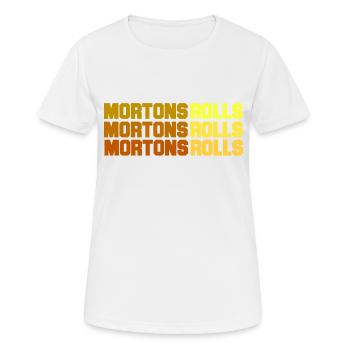 Rouleaux Mortons - T-shirt respirant Femme - blanc - Devant - AI Model Female 172 dark (172cm)