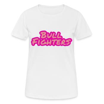 Bull Fighters - Frauen T-Shirt atmungsaktiv - Weiß - Vorne - AI Model Female 172 dark (172cm)