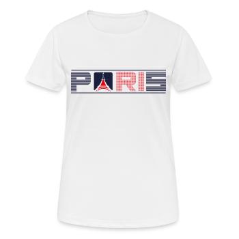 Paris, France, City Break, Design de voyage - T-shirt respirant Femme - blanc - Devant - AI Model Female 172 dark (172cm)