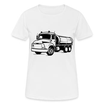 old truck - Women's Breathable T-Shirt - white - Front - AI Model Female 172 dark (172cm)