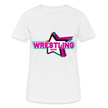 Wrestling Star à l’intérieur - T-shirt respirant Femme - blanc - Devant - AI Model Female 172 dark (172cm)