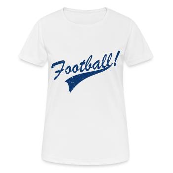 Vintage football - Women's Breathable T-Shirt - white - Front - AI Model Female 172 dark (172cm)