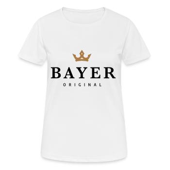 Bayer - Frauen T-Shirt atmungsaktiv - Weiß - Vorne - AI Model Female 172 dark (172cm)