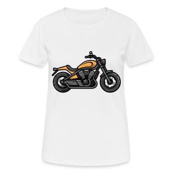 Motard Motard - T-shirt respirant Femme - blanc - Devant - AI Model Female 172 dark (172cm)