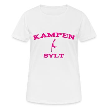 Sylt - Mer du Nord - Allemagne - Kampen - Île - T-shirt respirant Femme - blanc - Devant - AI Model Female 172 dark (172cm)