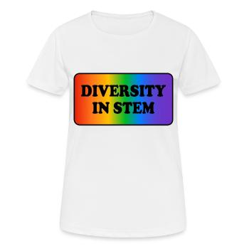 Vielfalt in MINT - Frauen T-Shirt atmungsaktiv - Weiß - Vorne - AI Model Female 172 dark (172cm)