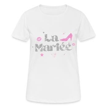 The Silver Bride - Women's Breathable T-Shirt - white - Front - AI Model Female 172 dark (172cm)