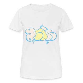 Projet sans titre 2 - T-shirt respirant Femme - blanc - Devant - AI Model Female 172 dark (172cm)