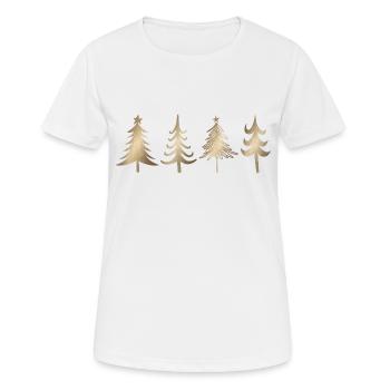 Sapin - T-shirt respirant Femme - blanc - Devant - AI Model Female 172 dark (172cm)