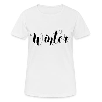 Winter - Women's Breathable T-Shirt - white - Front - AI Model Female 172 dark (172cm)