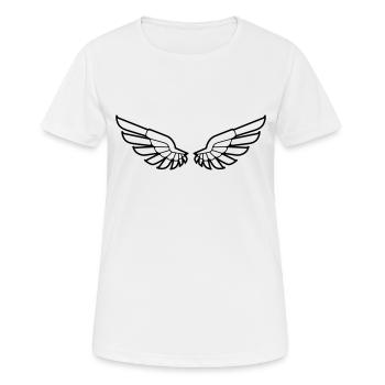 wings - Women's Breathable T-Shirt - white - Front - AI Model Female 172 dark (172cm)