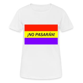 ¡No pasarán! - Women's Breathable T-Shirt - white - Front - AI Model Female 172 dark (172cm)