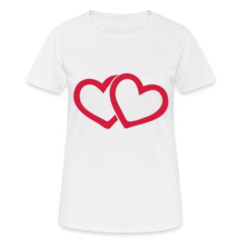love wedding couple - Women's Breathable T-Shirt - white - Front - AI Model Female 172 dark (172cm)